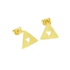 The Legend Of Zelda Triforce Stud Earrings For Women Movies Jewelry Stainless Steel Oorbellen Geometric Triangle Small Earrings ► Photo 2/6