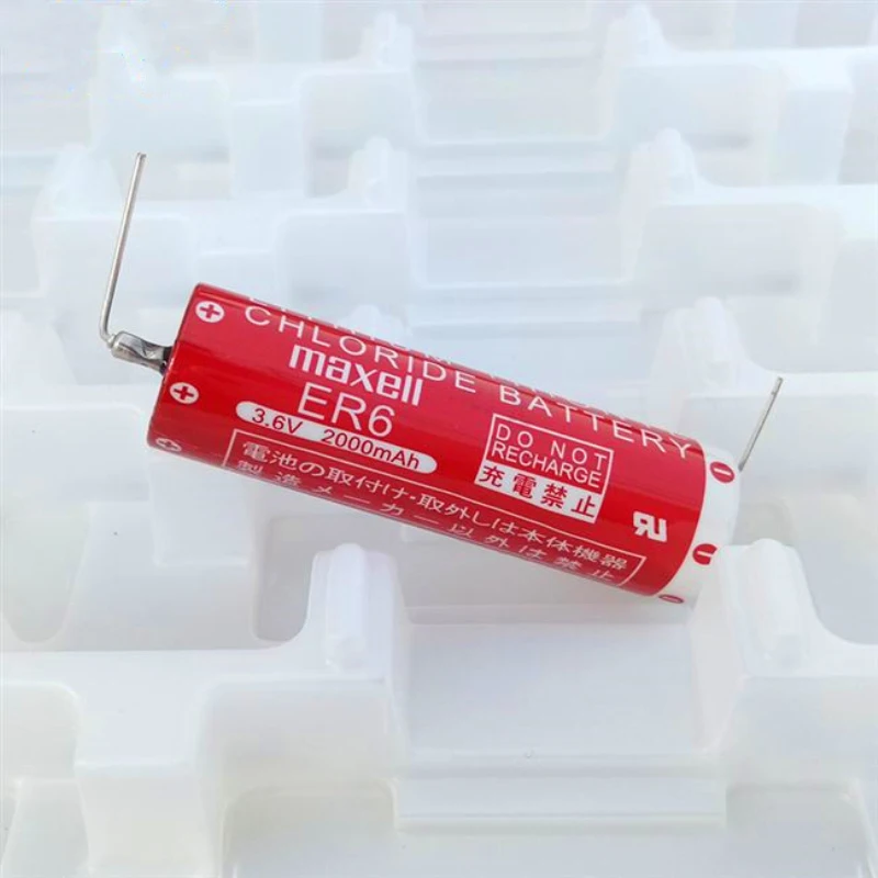 5 шт. iconstel для MAXELL ER6 3,6 в 2000 мАч хлорид батарея с Horned Япония F2-40BL PLC промышленный AA аккумулятор 2.0AH