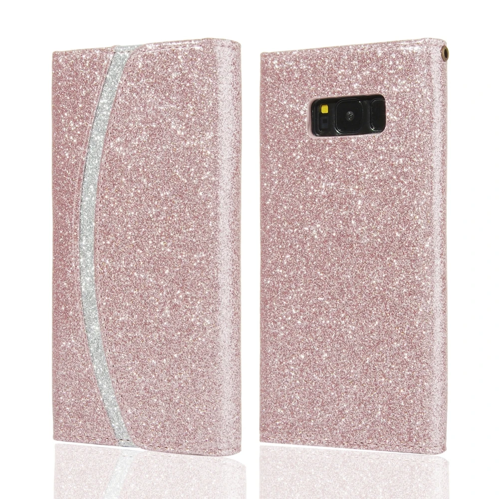 rose gold LAPOPNUT роскошный Магнитный кожаный флип-чехол для samsung Galaxy S10 S10e Note10 S8 S9 Plus S7 Edge 5G Стразы чехол-кошелек - Цвет: rose gold