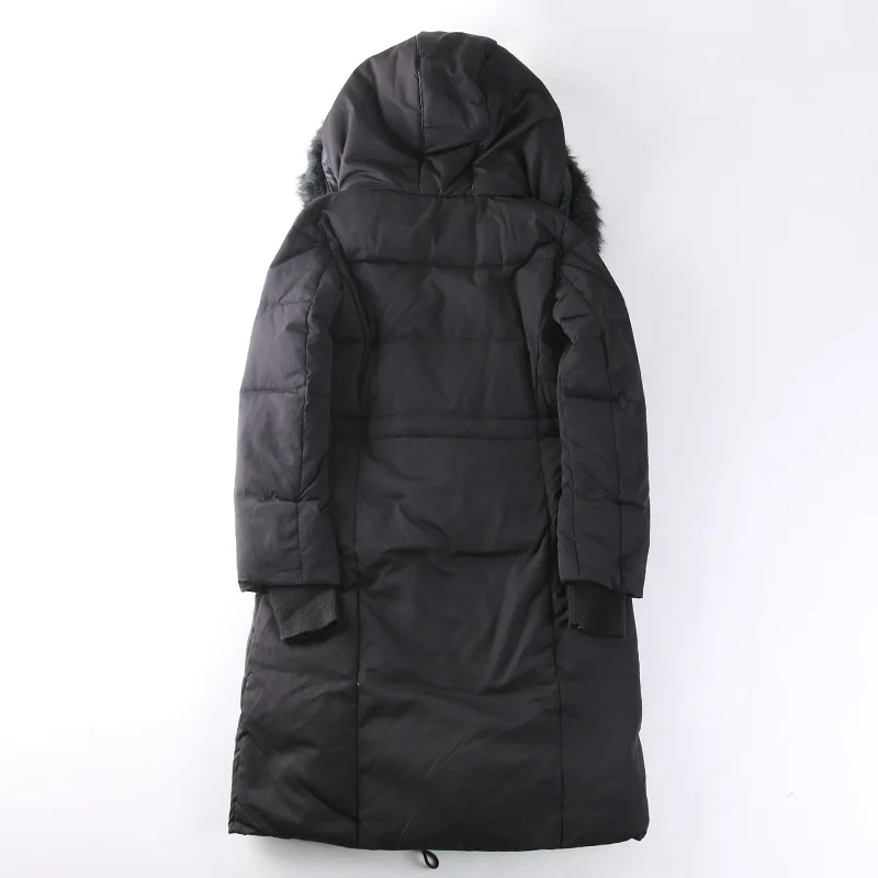 

Z2203 2018 Winter New Style High Quality Warm Hooded-Waist Hugging Thick Mid-length down Jacket