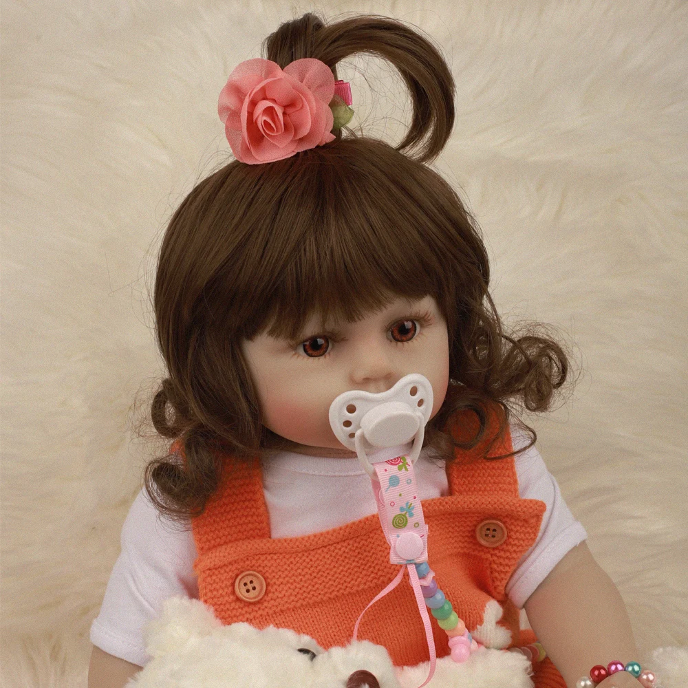 24 дюймов прекрасный дизайн Bebe Reborn Baby Doll Мягкие силиконовые реалистичные тканевые куклы модные игрушки для подарков на день рождения