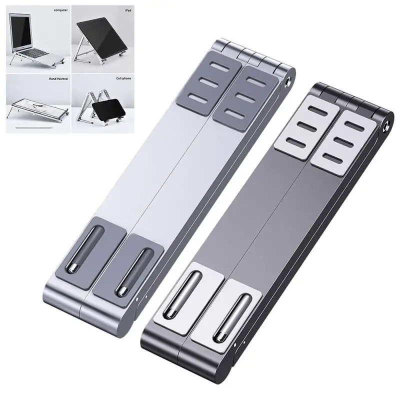 Foldable Laptop Holder Adjustable Aluminum Tablet Desktop For Phone/iPad/Laptop Notebook Cell Phone Stand Support | Компьютеры и офис