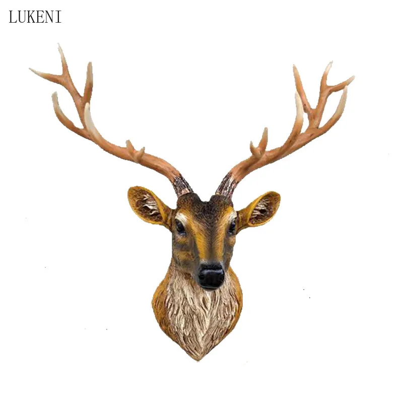 

Nordic Style Deer Head Wall Hanging Surface Decoration Pendant Home Porch Creative Resin Sofa Background Pendant