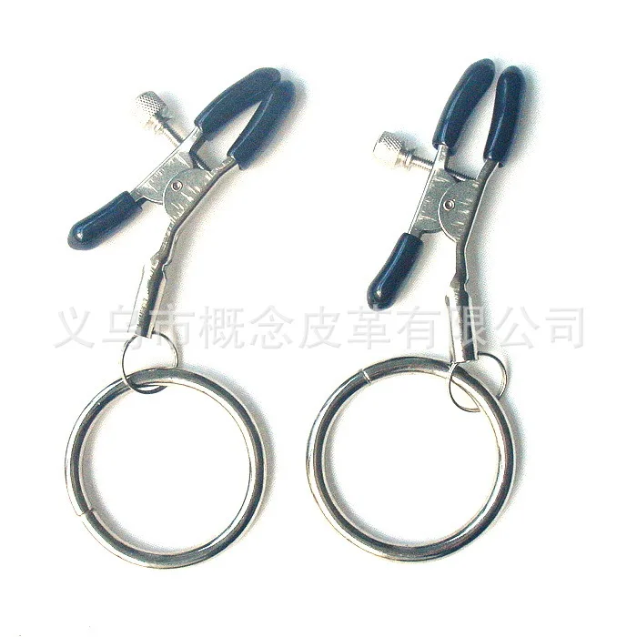 

Nipple Clamp Iron Hoop Clip Fun Flirting Nipple Clamp Female Toy Adult Toy Yiwu Manufacturers Direct Selling