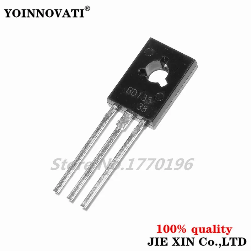 Бесплатная доставка 20 шт BD135 транзистор TO-126 NPN 45 V 1.5A полупроводник Epitaxial power