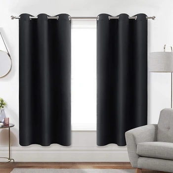 

2 Pcs Blackout Curtains Bedroom Heat Insulation Room Curtains Heat Insulation Sunsn Blackout Curtains