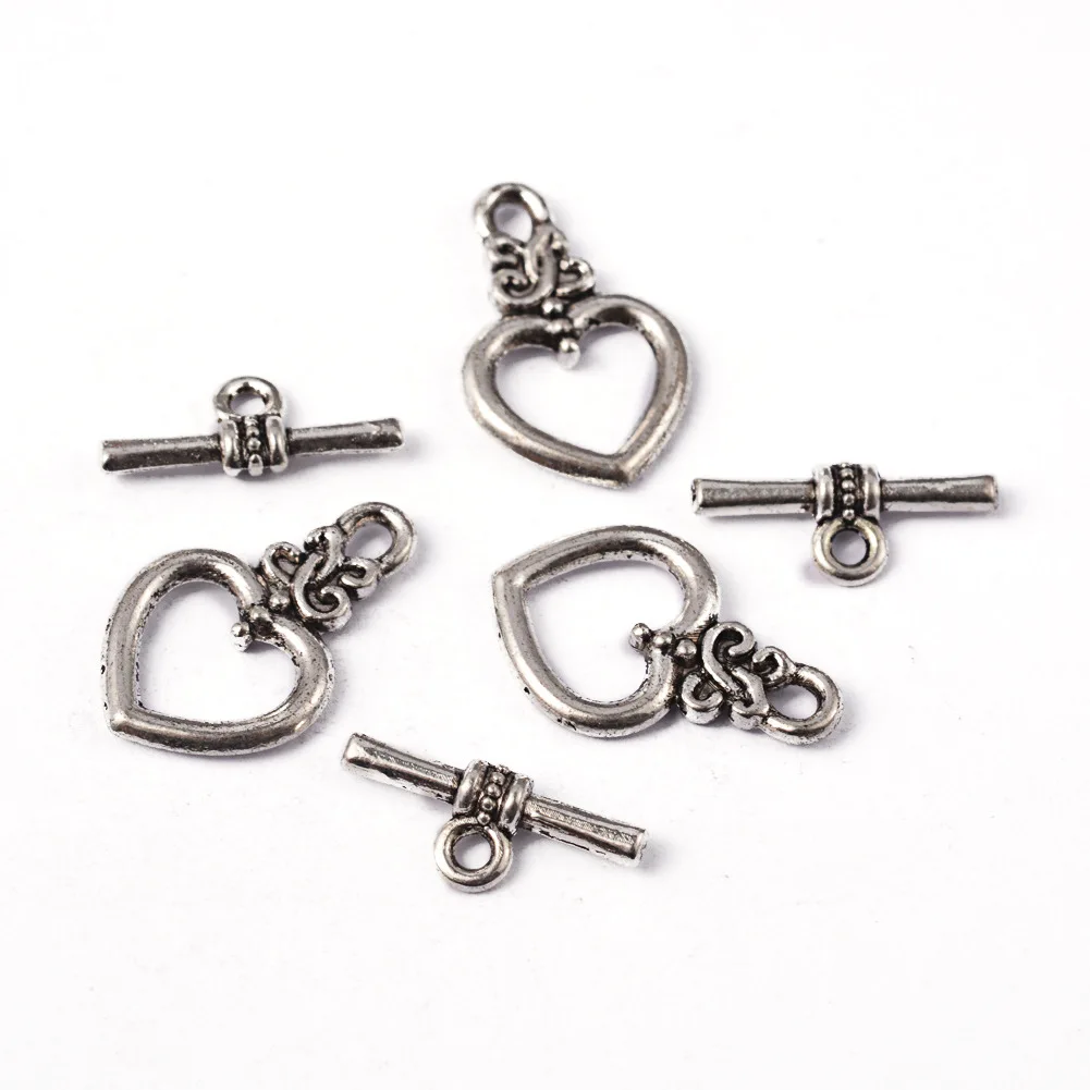 

Alloy Heart Shaped Buckle Diy Handmade Jewelry Making Supplies Bracelet Necklace OT Buckle Vintage Jewelry Accessories