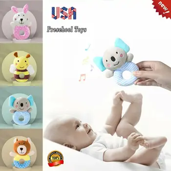 

Cartoon Bergal Koala Infant Baby Shake Bell Rattles Newborn Toy Hand Toy For Kid Gifts