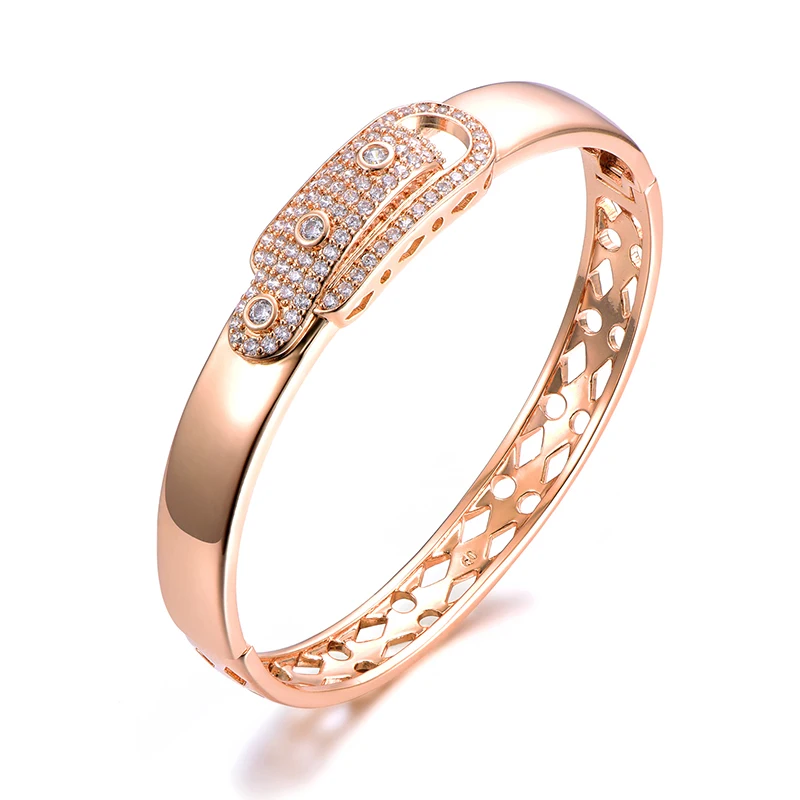 Полный Iced Out кубический циркон личность микро проложили Bling CZ волна браслет для мужчин женщин хип хоп ювелирные изделия