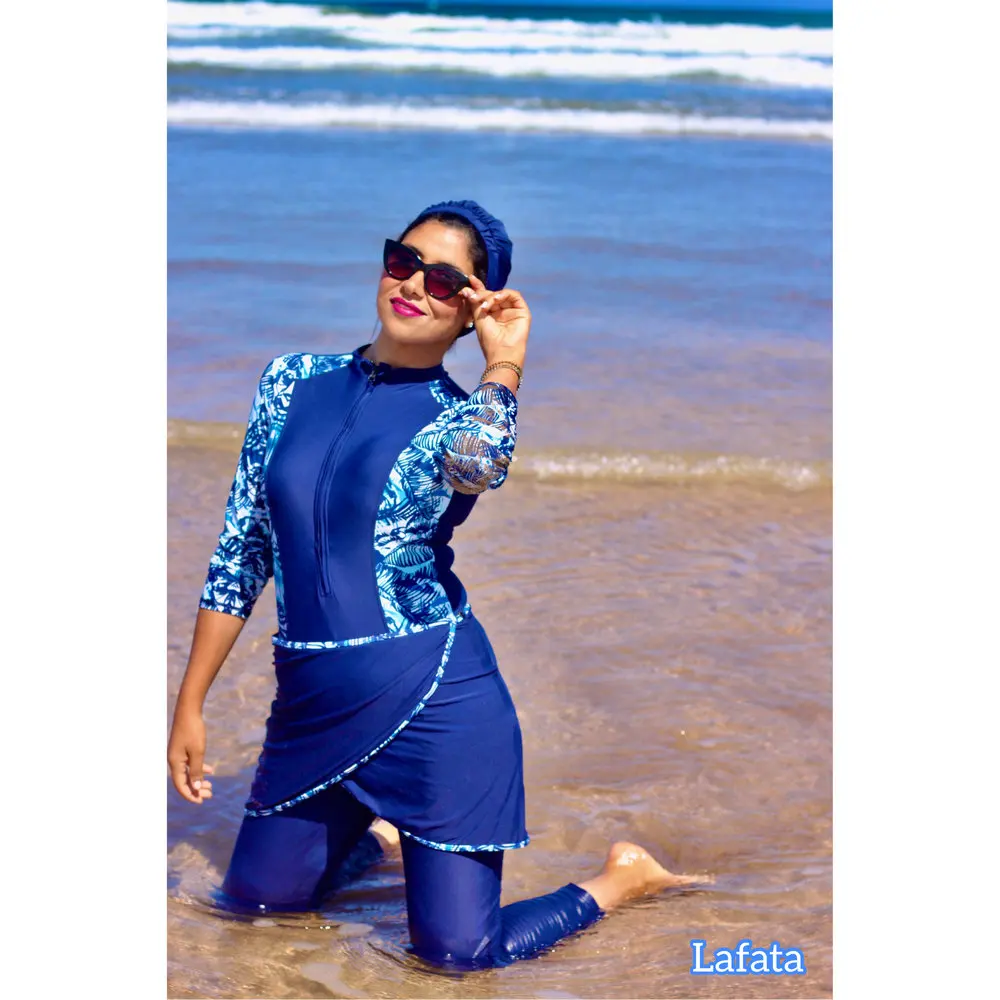 abbigliamento da nuoto per ragazze Hijab costume da bagno da spiaggia islamico modesto ziyimaoyi costume da bagno musulmano da donna