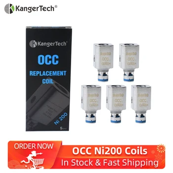

5pcs Kangertech OCC Ni200 Coils 0.15ohm for Subtank Mini Nano Plus Subox Tank Atomizer Vape Replacement OCC Coils