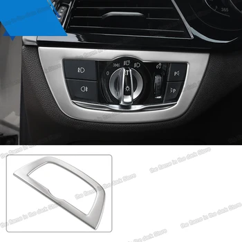 

Lsrtw2017 for BMW 5 Series G30 G31 G38 Car Headlight Switch Button Frame Panel Interior Accessories 2017 2018 2019 2020 2021