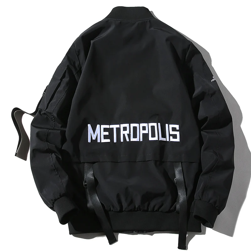 

Autumn Brand Casual Jacket Men Women Back Letter Hip Hop Baseball Jacket Men Bombe Jacket Coat Male fashion Windbreaker Outwear