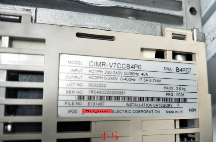 

Inverter VS-606V7 4KW 220V CIMR-V7CCB4P0 , Used one , 90% appearance new , 3 months warranty , fastly shipping