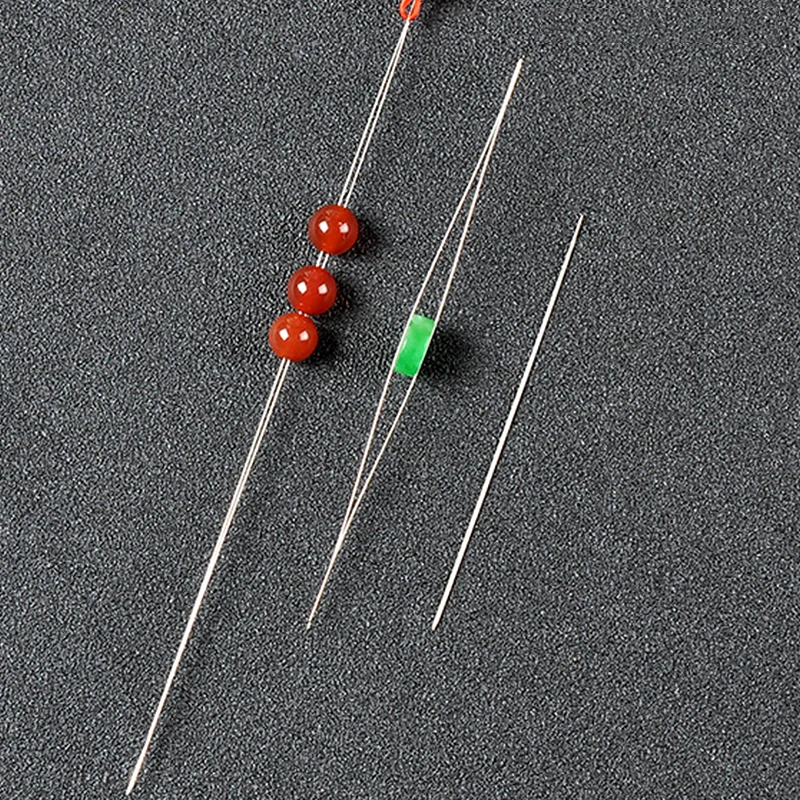 1Pcs Small Craft Big Eye Beading Needle Jewelry Making DIY Curved Threading Handwork Bracelet Necklace Sewing Stringing Pearls