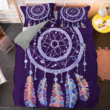 

Bohemian Dream Bedding Set King Queen Size Colorful Catcher Duvet Cover Sets with Pillowcase Bedspread 2/3 PCS