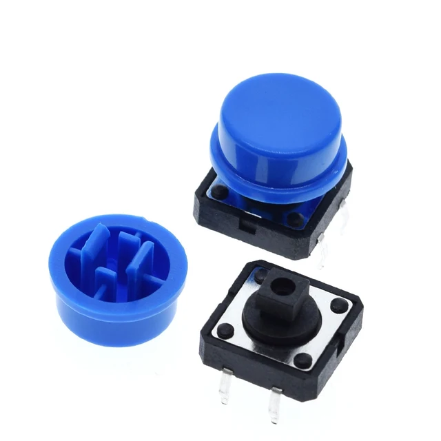 Tactile Push Button Switch Momentary 12*12*7.3MM Micro switch button + S Tact Cap(5 colors) for Arduino Switch - Image 4