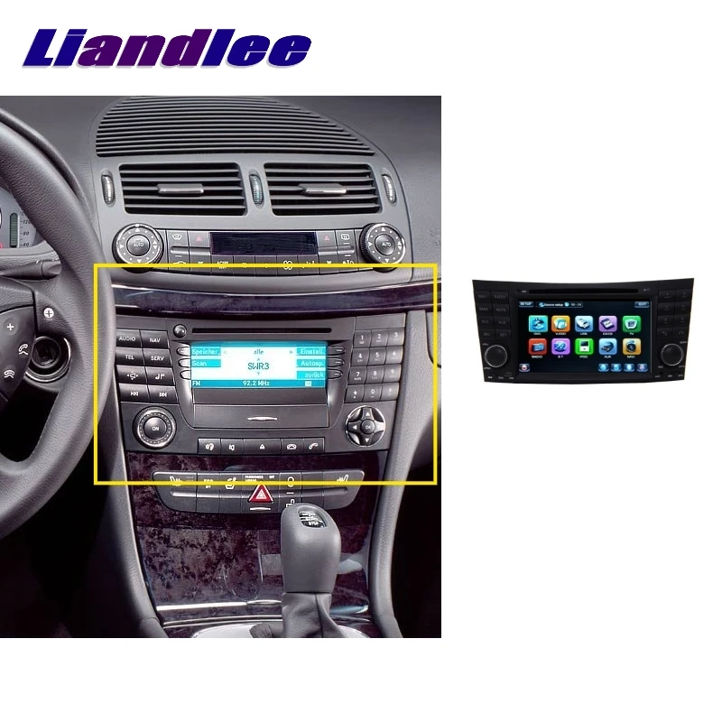 Для Mercedes Benz MB E W211 2002~ 2009 LiisLee автомобильный мультимедиа, ТВ DVD gps аудио стерео Hi-Fi радио стиль навигация NAVI
