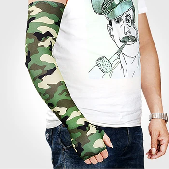 

1 Pairs Ice Silk Running Sleeves Anti-uv Sunscreen Arm Sleeve Protection Sports Protective Men Women Breathable Cycling Fishing