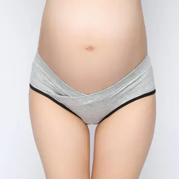 

Fashion Cozy Women Maternity Panties Pregnant Lingerie Low Rise Underwear Breathable Triangular Cross Briefs Clothing