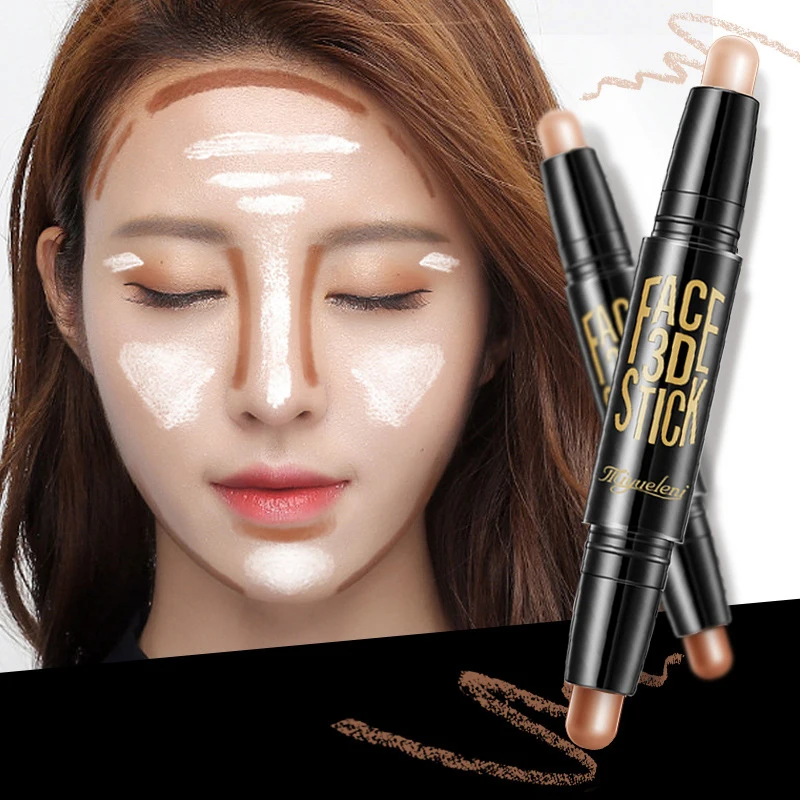 

Lady Facial Highlight Foundation Base Contour Stick Beauty Make Up Face Powder Cream Shimmer Concealer Camouflage Pen Makeup