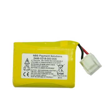 

2PCS NBS Payment Solutions GPS Batteries with Plug 0446-0218-000-00A 3.6V Li-Ion Rechargeable Battery