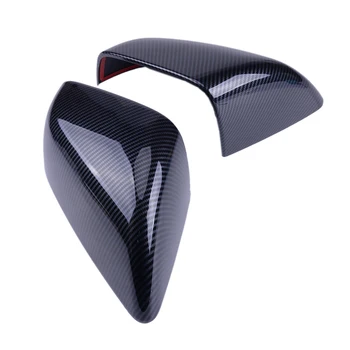

beler ABS 1Pair Carbon Fiber Texture Style Side Rearview Mirror Cover Trim Fit For Tesla Model X 2016 2017 2018 2019