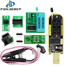 Ch341a programador adaptador + soic8 adaptador clipe com cabo + 1.8v adaptador ch341a eeprom flash bios programador usb adaptador zif