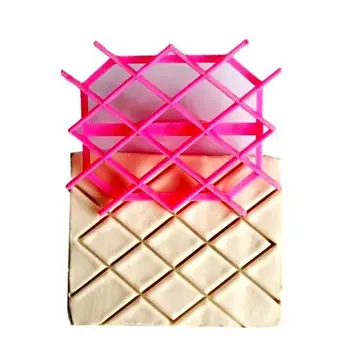 

Diamond Shaped Biscuit Decorating Cake Tools Cookie Tools Hot & New Fondant Embosser Flower Cookie Cutters