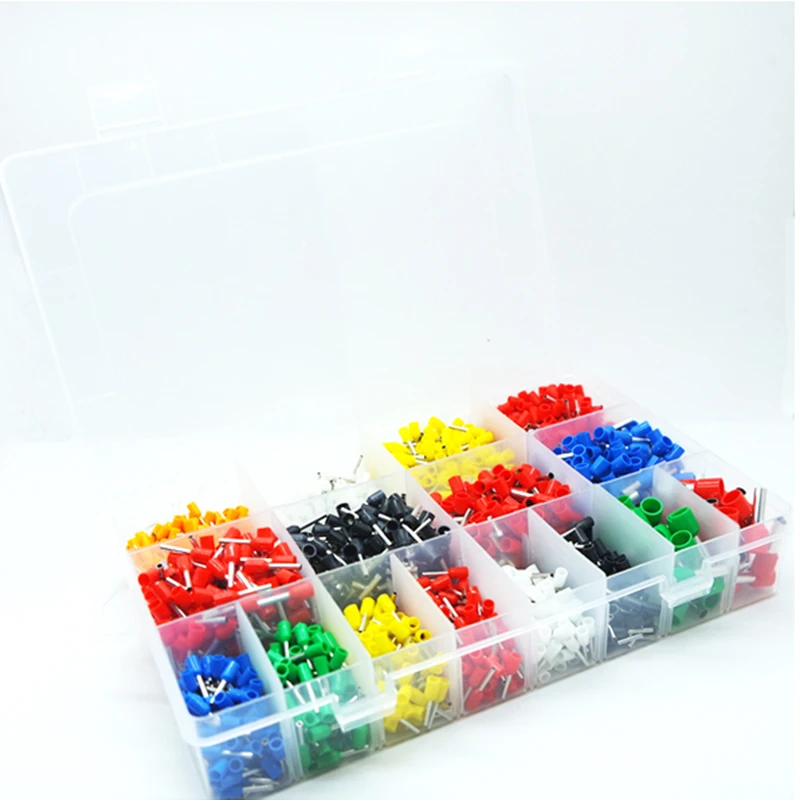 Набор зажимов для шнура 7 цветов 6 значений 2120 шт./лот|wire terminal lugs|wire shipwire assortment |