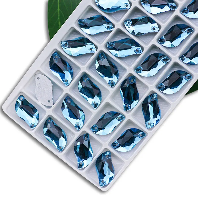 Sparkling S-Shape Colorful Glass Rhinestones