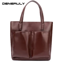 Женская сумка из натуральной кожи, Женская Большая винтажная сумка с ручкой сверху, роскошные сумки из натуральной кожи, женские дизайнерские сумки