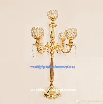 

15pcs )crystal votive candle holder 5arms Acrylic Crystal Table Candle holder Wedding Centerpiece senyu01072