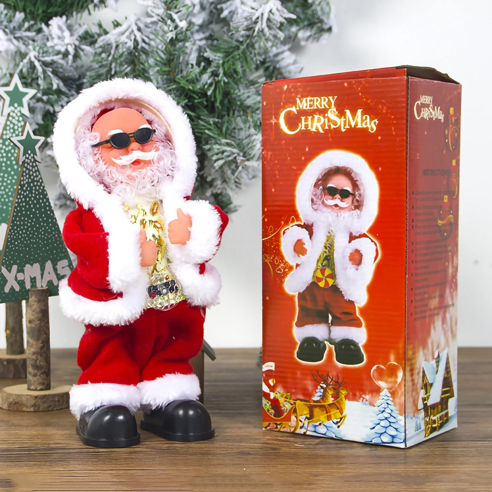 

Crazy Twisted Wiggle Hip Electric Santa Claus Singing and Dancing Chrismas Toy