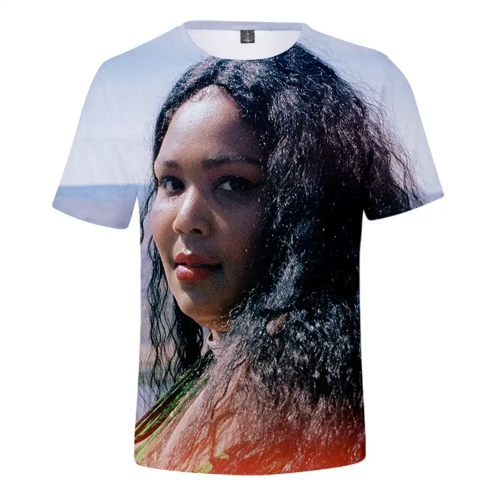 2019 Горячая Певица LIZZO Футболка Мужская/женская летняя Harajuku футболка с коротким