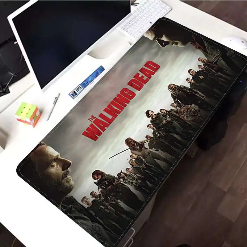 Lock Edge 30x80cm MaiYaCa подарок для мальчика коврик для ходячих мертвецов Удобная мышка коврик для игровой мыши большой коврик для мыши клавиатуры коврик - Цвет: Lock Edge 30x80cm