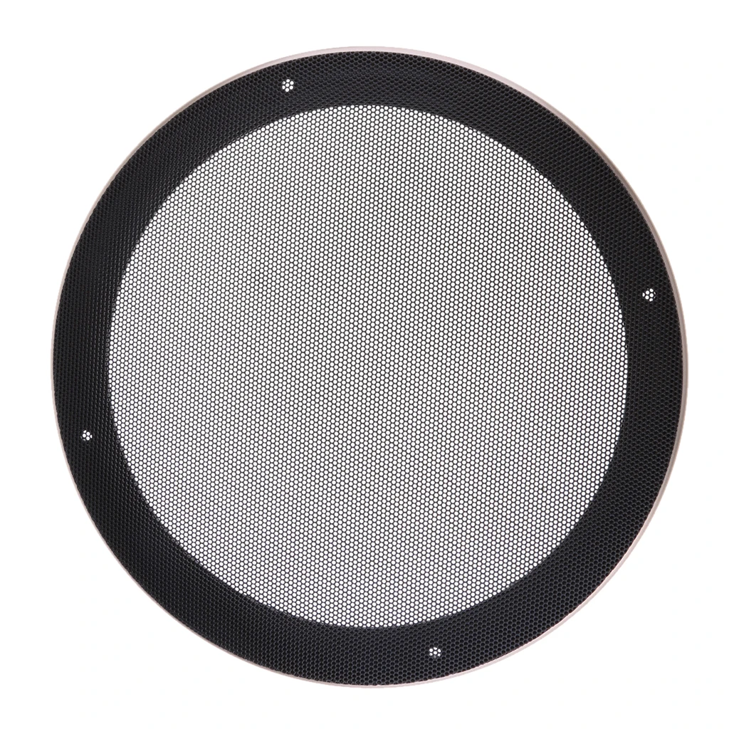 8Inch Replacement Round Speaker Protective Mesh Cover Case With 4 Pcs Screws Champagne