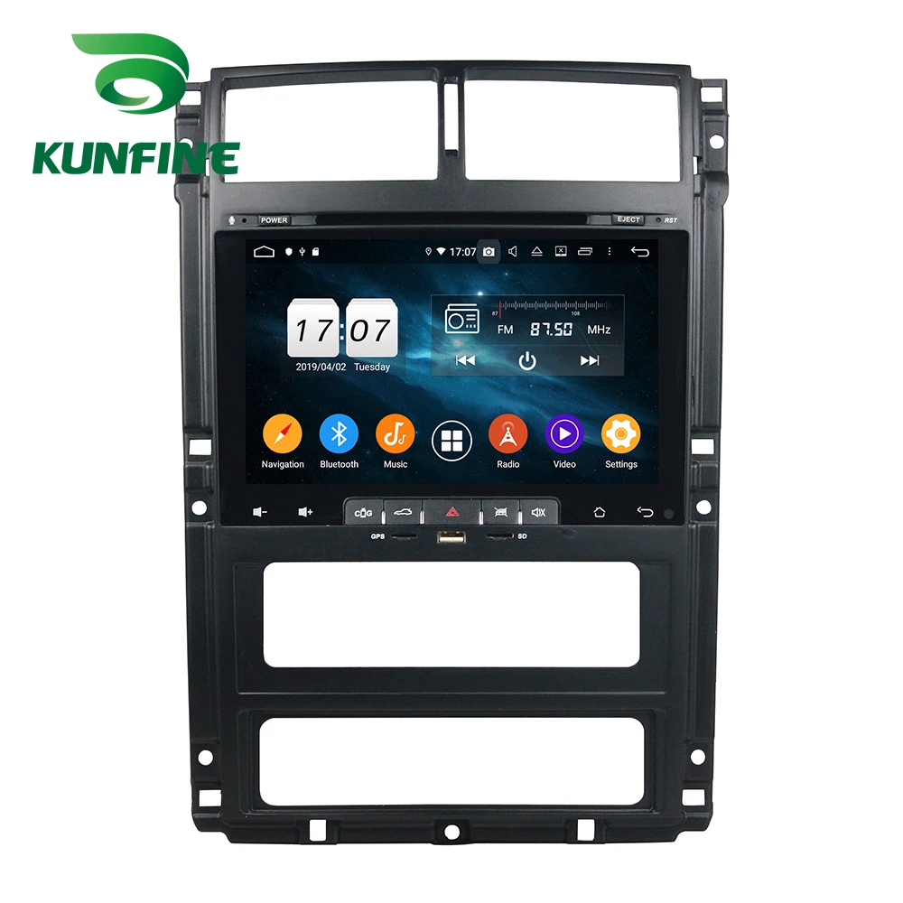 Perfect Android 9.0 Octa Core 4GB RAM 64GB Rom Car DVD GPS Multimedia Player Car Stereo Deckless For PEUGEOT 405 Radio Headunit WIFI 2