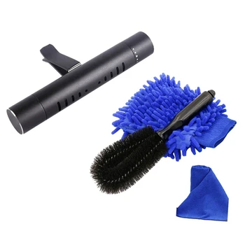 

Car Wheel Cleanning Brush,Wheel and Component Brush & Car Air Freshener Solid Perfume Diffuser