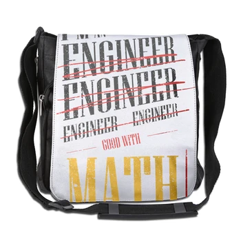 

I'm An Engineer Good with Math Funny Sarcasm Custom pattern men's and women's diagonal shoulder bag print children's Messenger