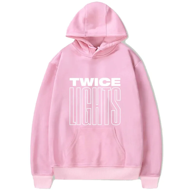 TWICE TWICELIGHTS/толстовка с капюшоном и длинными рукавами, с принтом, Kpop, худи, пуловеры оверсайз, толстовки PG073