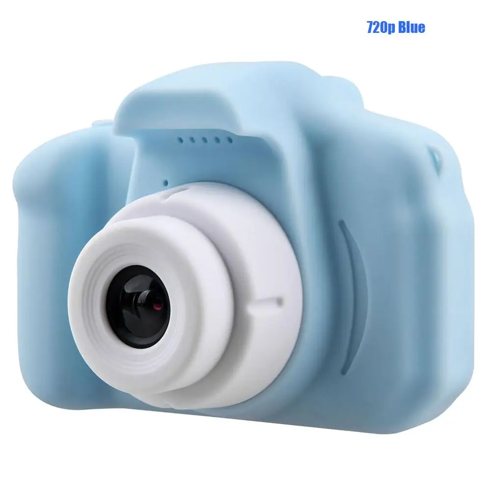 720P Blue Camera X2 2inch Mini Camera 1080p 720p for Children Kids Cute Camcorder Video Child Cam Recorder Digital Camcorders Blue/Pink - Цвет: 720P Blue Camera