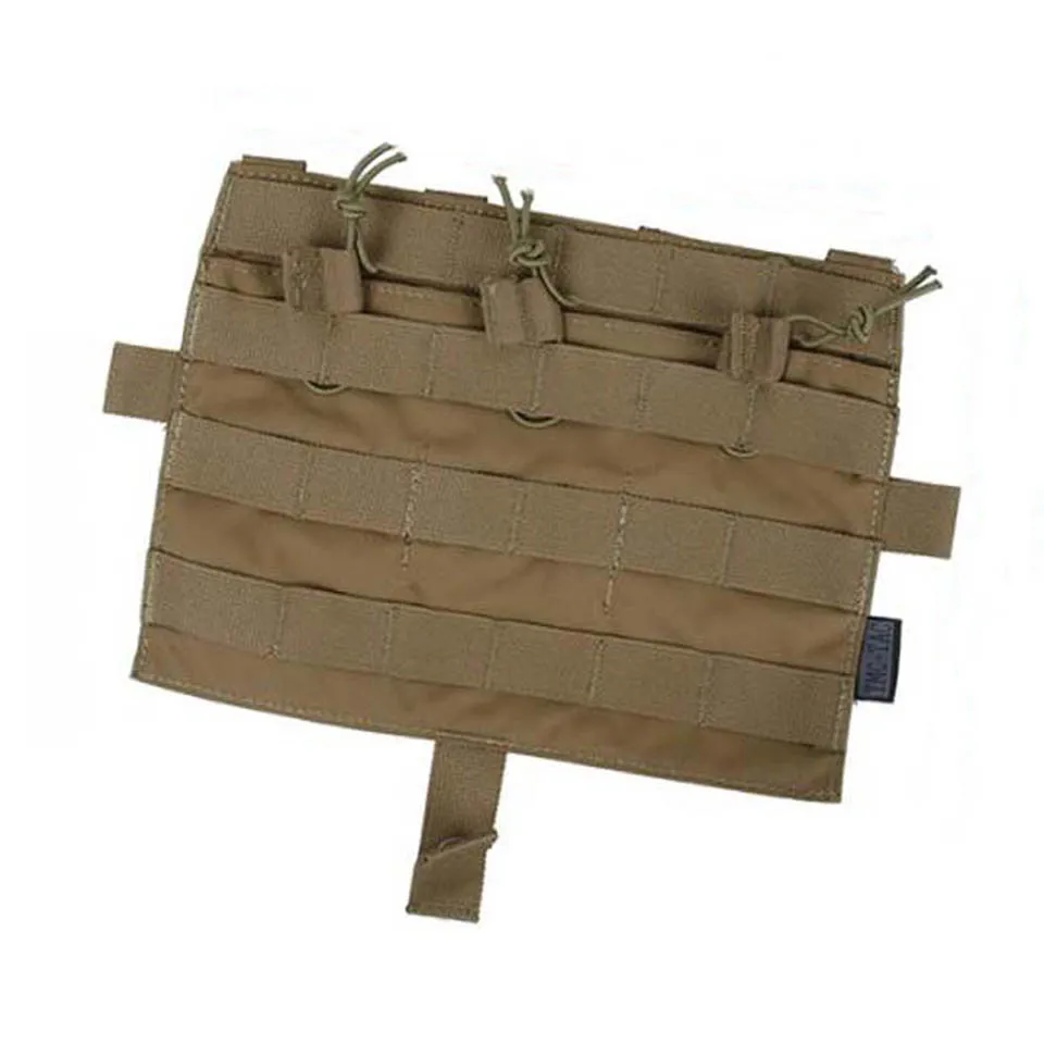 CB TMC MOLLE M4 Тройная журнальная сумка Мультикам для тактических AVS JPC2.0 жилет Передняя панель для страйкбола охоты - Цвет: CB