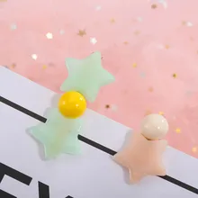 Южная Корея стиль простой пятиконечная звезда заколки онлайн знаменитостей длинный клип набор INS сладкий боковой зажим дети античный Sty