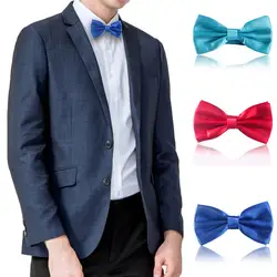 1 шт., модный стиль, новый Однотонный мужской смокинг, простой галстук, Регулируемый подарок, одежда для шеи, галстук-бабочка