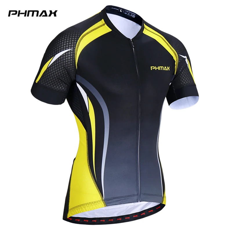 PHMAX Мужская велосипедная Джерси Pro дышащая летняя одежда с коротким рукавом Майо