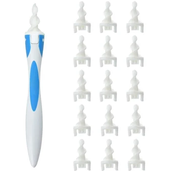 

1/3/5 Pcs Ear Wax Removal Silicone Ears Spoon Cleaner Soft Spiral For Ears 16 Head Spiral Ear Wax Removal Tool Care Health Tools