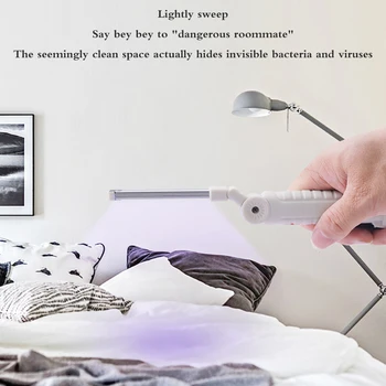 

New UVC Ultraviolet Folding Handheld UV Germicidal Light Stick Disinfection Sterilization Lamp UV Quartz Lamp Bedroom /Hospital