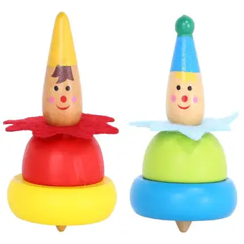 

Wooden Rotating Spinning Top Gyroscope Toy Exercise Practical Ability Color Cognition Baby Educational Toys Kids Gift