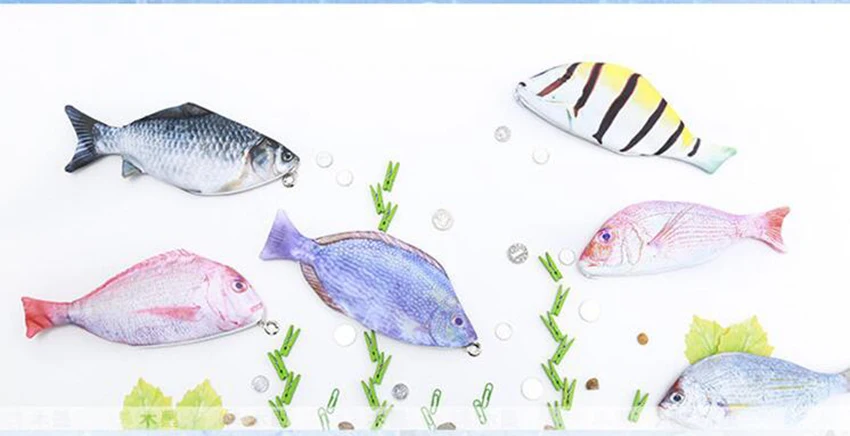 Новинка Рыба Форма Пенал школьный принадлежности морской рыбы Пенал Канцтовары ручка для детей ластик линейка контейнер коробка